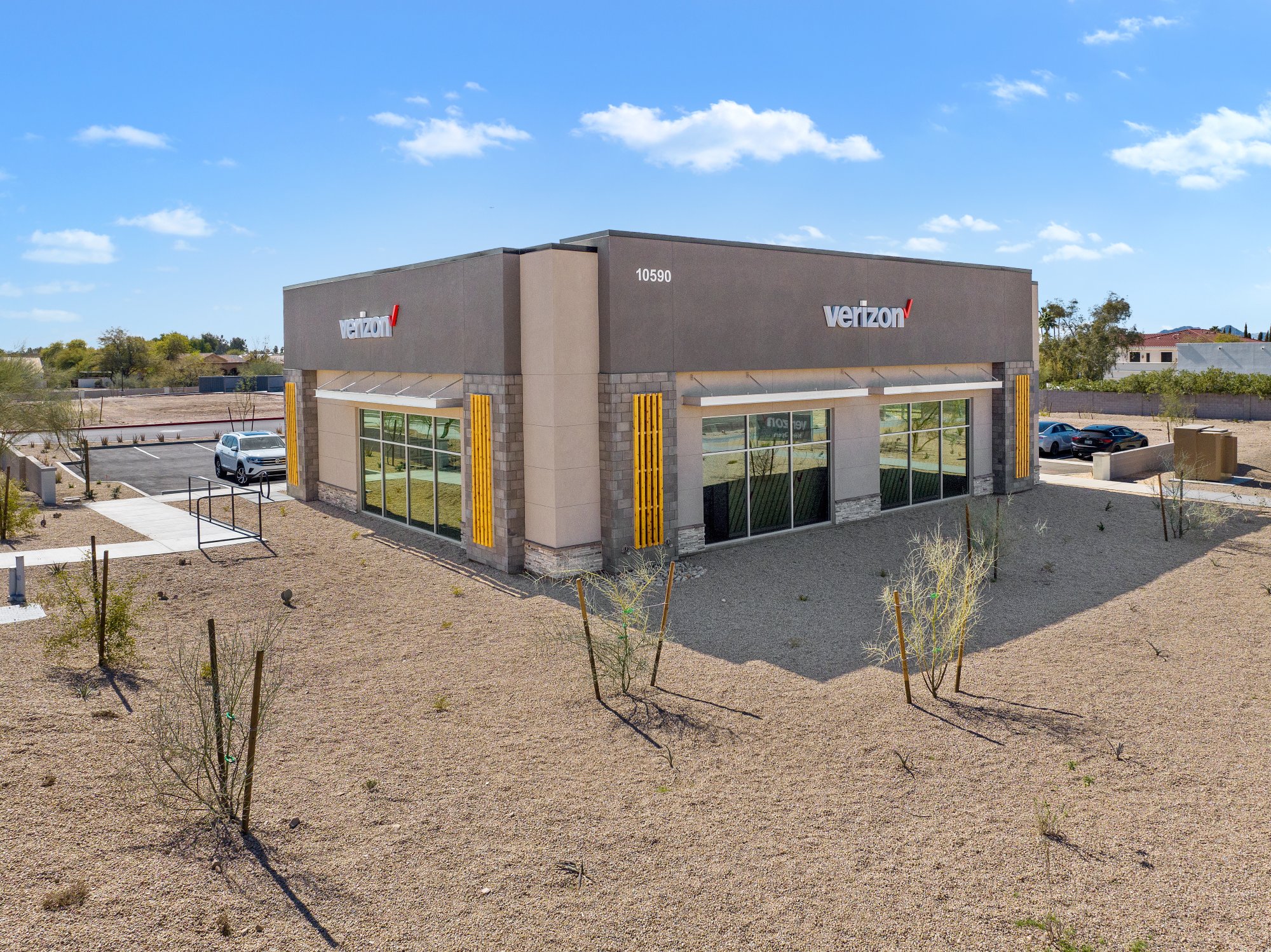 Completed retail building, Scottsdale, Arizona